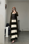 SWAYING/KNIT Mohair Striped Skirt SW212XZ01